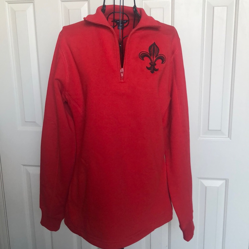 Ladies 1/4 zip sweatshirt
